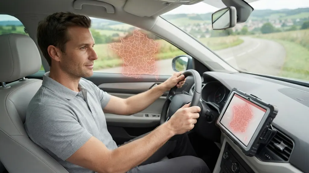 Carte des secteurs d'intervention d'un diagnostiqueur immobilier